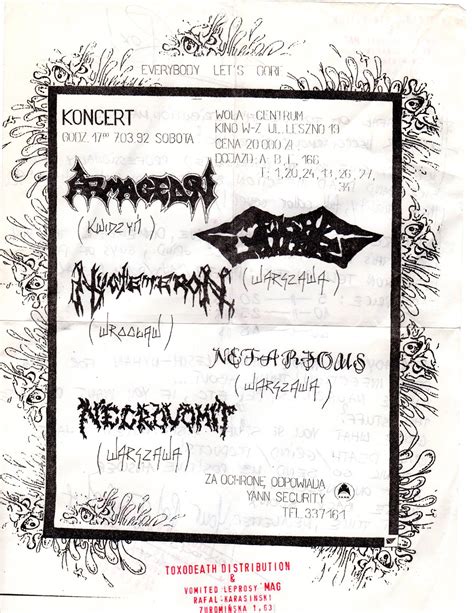 old school death metal flyers